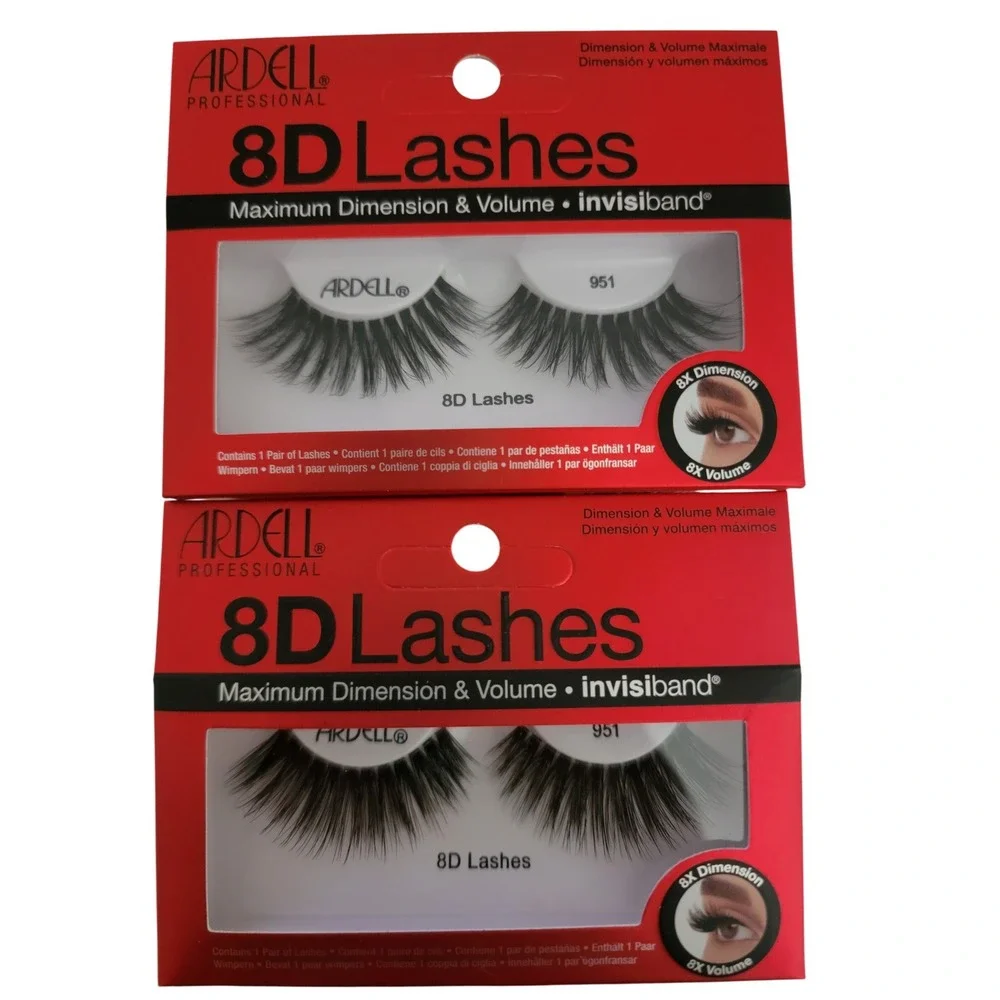 Ardell‎ Professional 8D Lashes 951 Maximum Dimension Volume Invisiband 2 Packs
